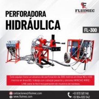 PERFORADORA HIDRAULICA FL - 300 SISTEMA WINCHE WIRE - LINE 